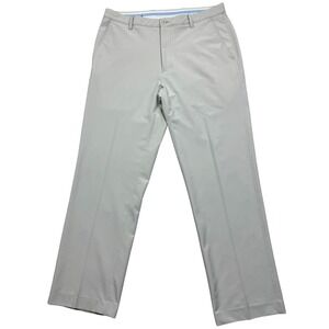 FootJoy Men's Golf Pants Pleated Loose Fit Baggy Size 36x32 Beige Performance